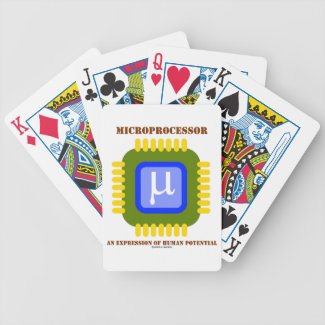 Microprocessor An Expression Of Human Potential Bicycle Poker Deck