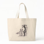 Microscope and an Elephant Tote Bags