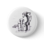 Microscope and an Elephant Pinback Buttons