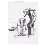 Microscope and an Elephant Greeting Card