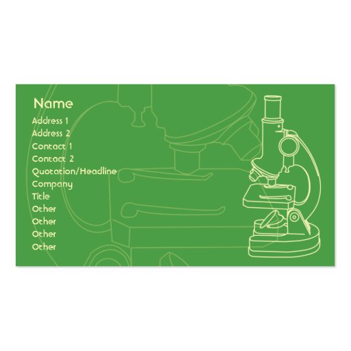 Microscope - Business Business Cards