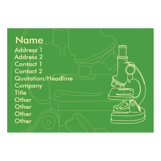 Microscope - Chubby Business Cards