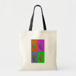 Microscope Pop Art Canvas Bags