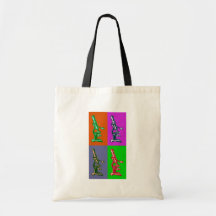 Microscope Pop Art Canvas Bags