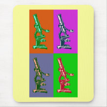 Microscope Pop Art Mousepad