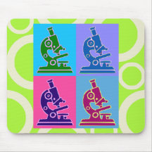 Microscope Pop Art Mousepads