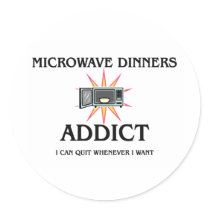 Microwave Dinners Addict stickers