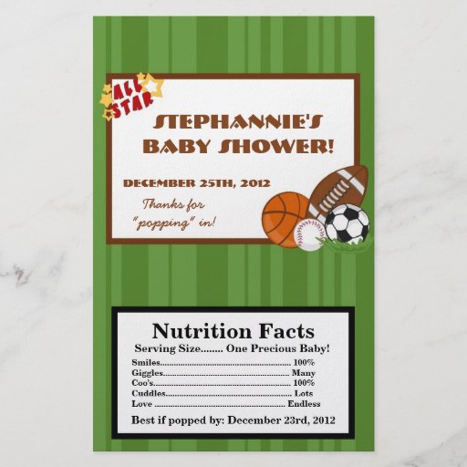 Microwave Popcorn Wrapper All-Star Green 5.5" X 8.5" Flyer | Zazzle Microwave Popcorn Wrapper All-Star Green 5.5" X 8.5" Flyer | Zazzle