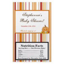 Microwave Popcorn Wrapper Autumn Fall Pumpkin Baby Flyer Design