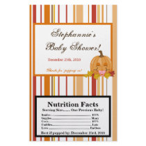 Microwave Popcorn Wrapper Autumn Fall Pumpkin Baby Flyer