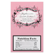 Microwave Popcorn Wrapper Butterfly Zebra Print Custom Flyer
