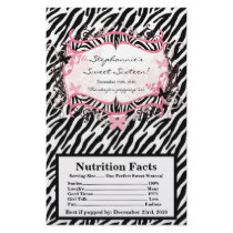 Microwave Popcorn Wrapper Butterfly Zebra Print Flyer Design
