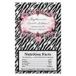 Microwave Popcorn Wrapper Butterfly Zebra Print flyers