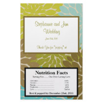 Microwave Popcorn Wrapper Floral Burst Flyer