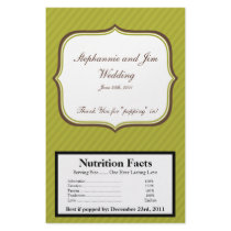 Microwave Popcorn Wrapper Green and Brown Damask Flyers