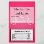 Microwave Popcorn Wrapper Hot Pink Double Bike Flyer