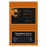 Microwave Popcorn Wrapper Mis XV Orange Personalized Flyer