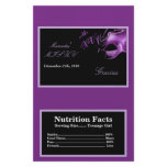 Microwave Popcorn Wrapper Mis XV Purple Morado Custom Flyer