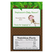 Microwave Popcorn Wrapper MonkeySwing Jungle Safar Custom Flyer
