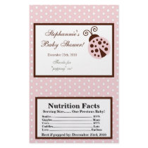 Microwave Popcorn Wrapper Pink Ladybug Personalized Flyer