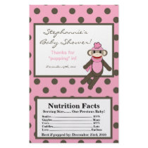Microwave Popcorn Wrapper Pink Sock Monkey Flyer Design