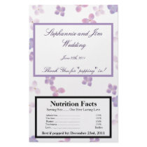 Microwave Popcorn Wrapper Purple Hydrangea Flyers