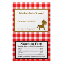 Microwave Popcorn Wrapper Red Barn Farm Animals Full Color Flyer