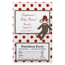Microwave Popcorn Wrapper Red Sock Monkey Custom Flyer
