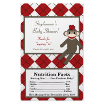 Microwave Popcorn Wrapper Red Sock Monkey Custom Flyer