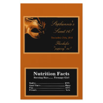 Microwave Popcorn Wrapper Sweet 16 Orange Custom Flyer