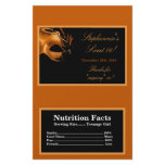 Microwave Popcorn Wrapper Sweet 16 Orange Custom Flyer