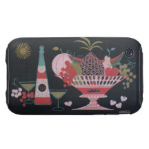 Mid-century Cocktail Graphic iPhone 3 Tough Cases
