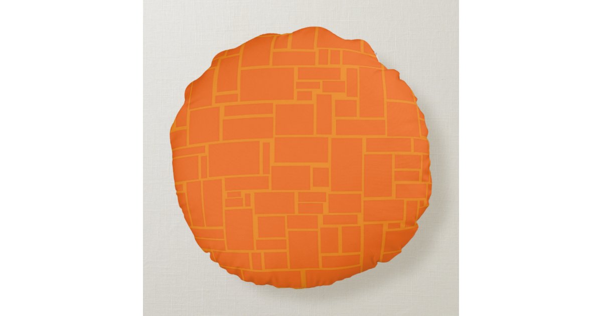 Mid Century Modern Cartoon House Round Pillow Zazzle