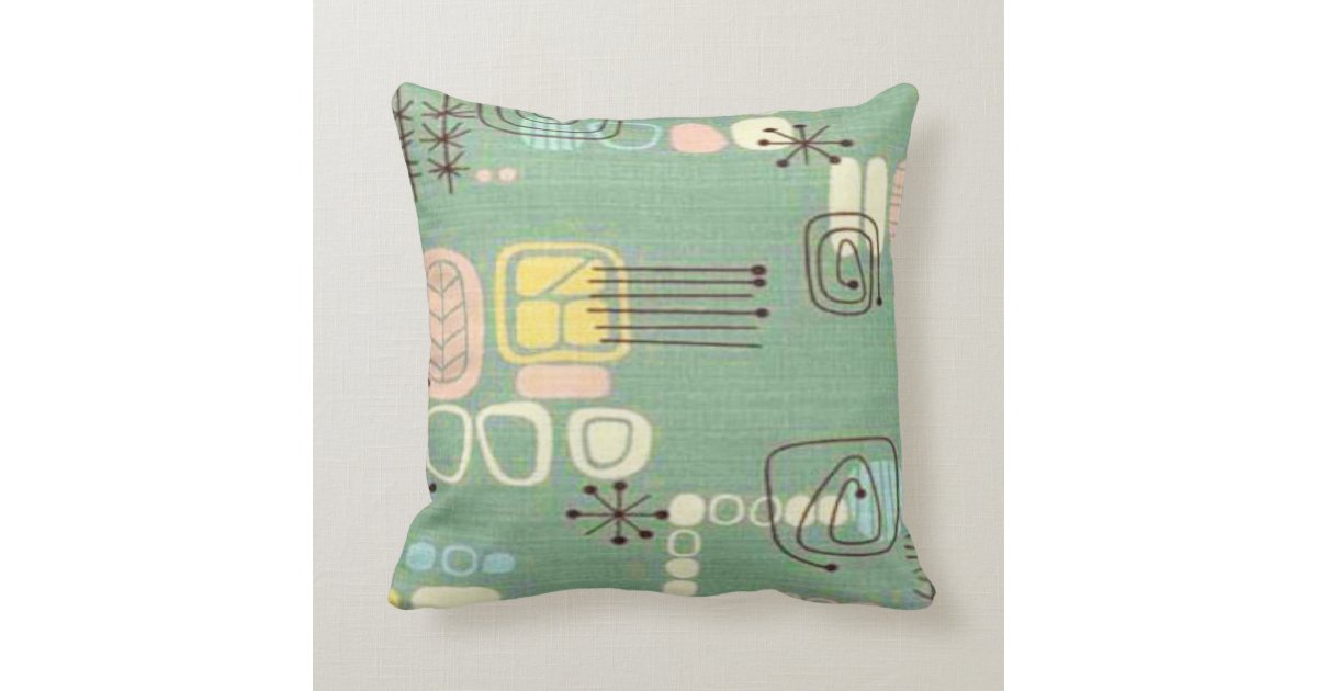 Mid Century Modern Graphic Design Throw Pillow Zazzle