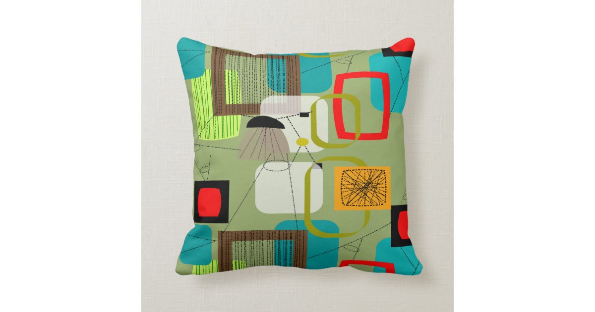 Mid-Century Modern Inspired Pillow #73 Zazzle