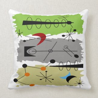 Mid-Century Modern Pillow Atomic Inspired II