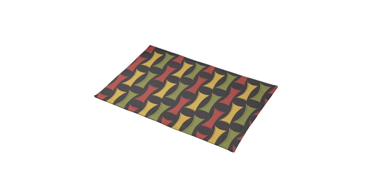 Mid Century Modern Retro Placemat Zazzle
