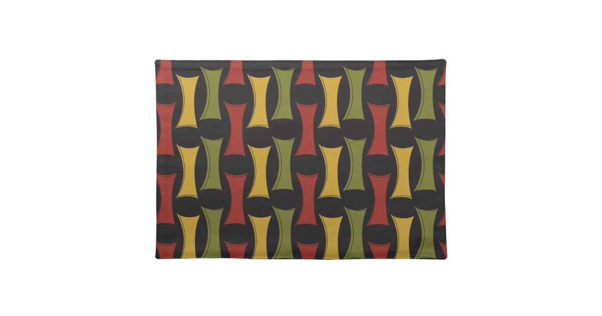 Mid Century Modern Retro Placemat Zazzle