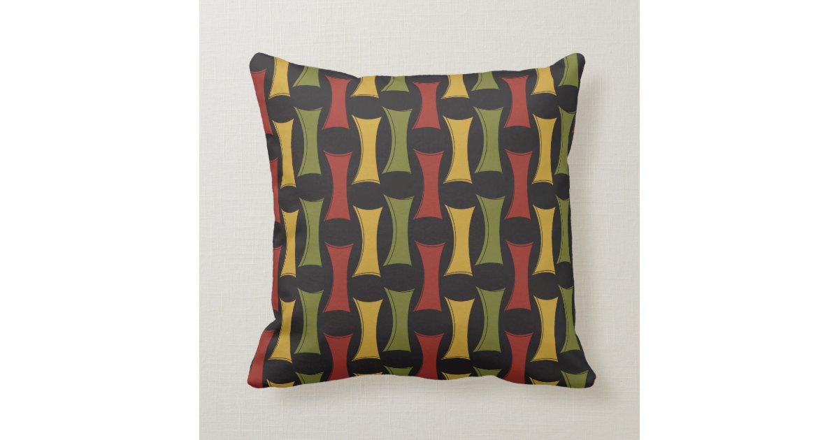 Mid Century Modern Retro Throw Pillow Zazzle