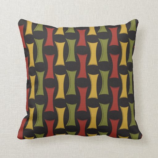 Mid Century Modern Retro Throw Pillow Zazzle