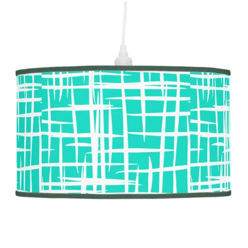 mid century retro mint green pattern lamp shade Zazzle