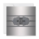 Mid Life Crisis Mans Black 40th Birthday Party Personalized Announcement