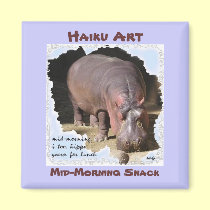 Mid-Morning Haiku Art Magnet