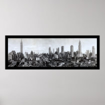 Mid-New York skyline Photo 1931 Poster