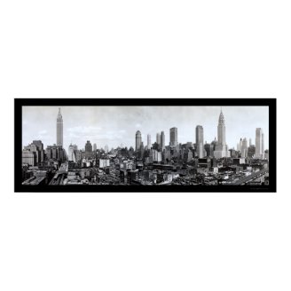 Mid-New York skyline Photo 1931 Poster