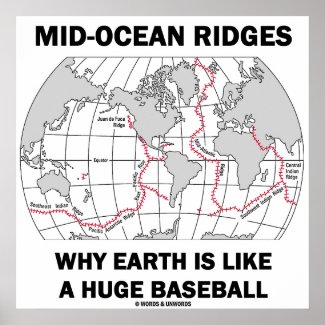Mid-Ocean Ridges Why Earth Like Huge Baseball Hmr Poster