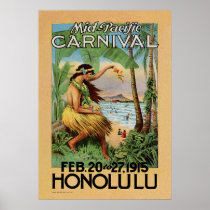 Mid-Pacific Carnival - Honolulu - 1915 Posters