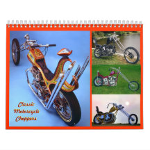 Mid- size Classic Motorcycle Choppers Calendars