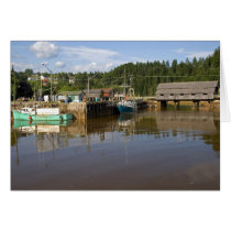 Mid tide at the Bay of Fundy at St. Martins, New Greeting Cards