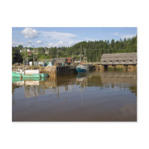 Mid tide at the Bay of Fundy at St. Martins, New Post Cards